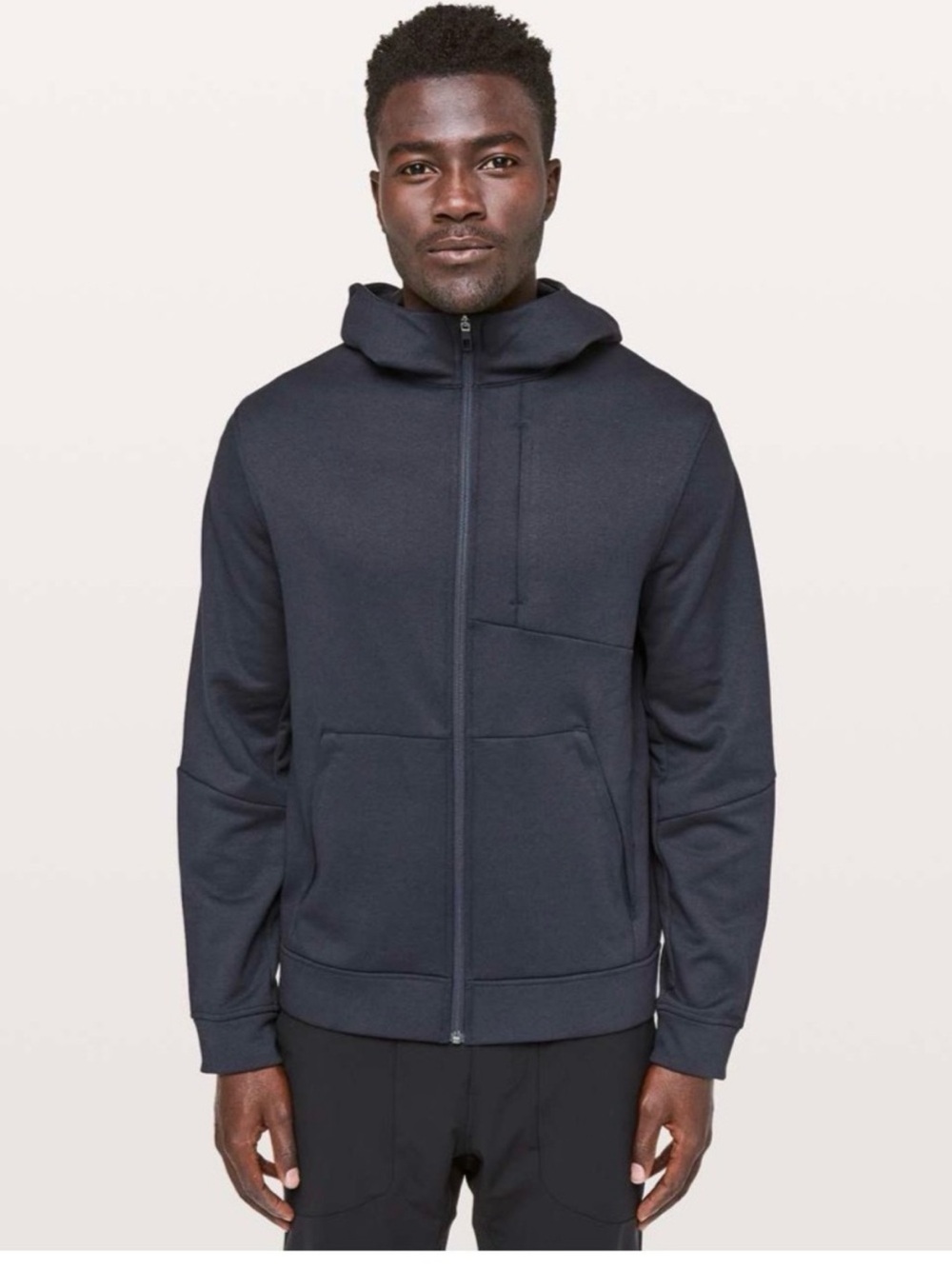 Lululemon Men’s City Sweat Full Zip Hoodie Sweatshirt Navy Blue Size Large